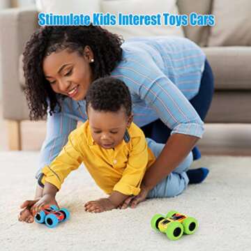 M SANMERSEN Flip Cars - 2 Pack 360° Rotating Stunt Car Toys for 3 4 5 6 Year Old Boys - Push and Go...
