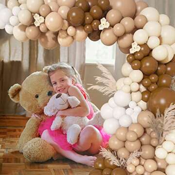 142Pcs Brown Balloon Garland Kit for Stunning Events