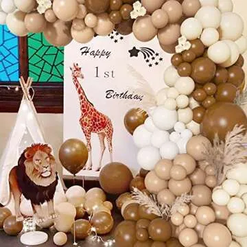 142Pcs Brown Balloon Garland Kit for Stunning Events