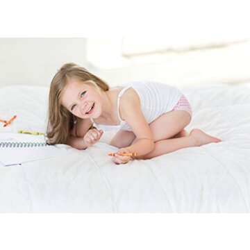 Lucky & Me Lily Little Girls Underwear, Organic Cotton Briefs, Printed Pattern, 3-Pack, 4/5