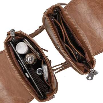 Montana West Stylish Embossed Leather Crossbody Handbag