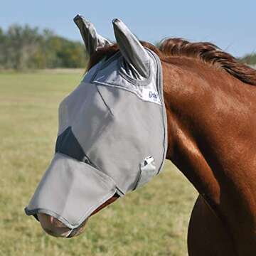 Cashel Crusader Fly Mask, Long Nose and Standard Ears for Horses