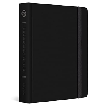 ESV Single Column Journaling Bible Black for Reflection