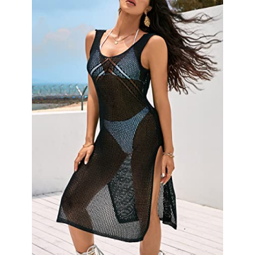 CUPSHE Crochet Swim Cover Up | Stylish Beach Dress for Summer