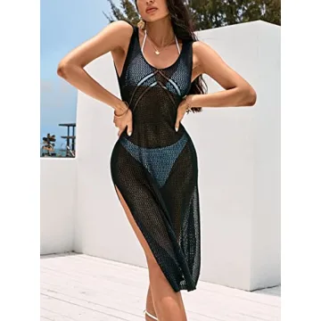 CUPSHE Crochet Swim Cover Up | Stylish Beach Dress for Summer