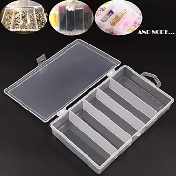Honbay Clear Fishing Tackle Box for Lures and Jewelry Storage
