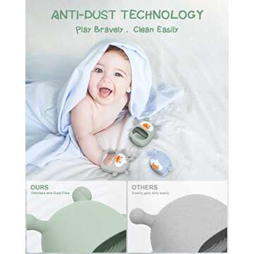 3 Pack Teething Toys for Babies 0-6 Months, Safe & Easy Care