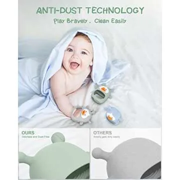 3 Pack Teething Toys for Babies 0-6 Months, Safe & Easy Care