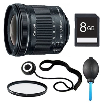 Canon EF-S 10-18mm F4.5-5.6 Lens with Filters & Kit