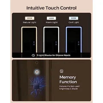 SONGMICS LED Jewelry Cabinet with Full-Length Mirror