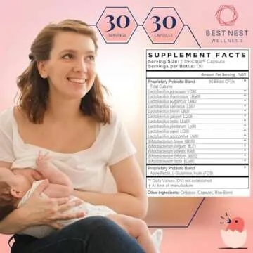 Best Nest Wellness Mama Bird Probiotics - Digestive Health Supplement Aids Gut - Brain Support - 50 ...