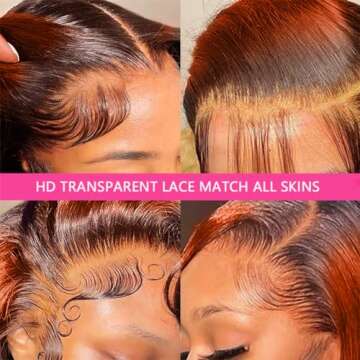 Stylish 13x6 Lace Front Wigs Human Hair - Ginger Ombre