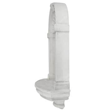 Design Toscano Classical European Style Wall Niche Display Shelf, Medium, 21 Inches Tall, Cast Stone Resin, Antique Stone