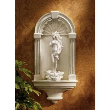 Design Toscano Classical European Style Wall Niche Display Shelf, Medium, 21 Inches Tall, Cast Stone Resin, Antique Stone