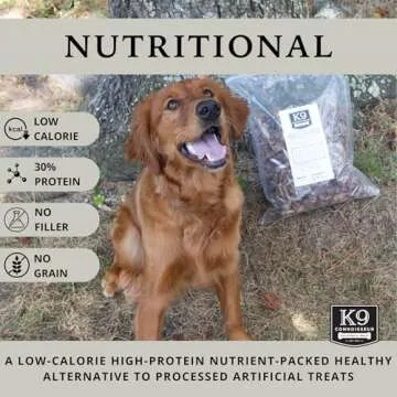 K9 Connoisseur Beef Trachea Dog Chews Single Ingredient Dog Treat, Beef Trachea for Dogs Made in USA, One Ingredient Dogs Treats and All Natural, Glucosamine Chondroitin (7, 7in)