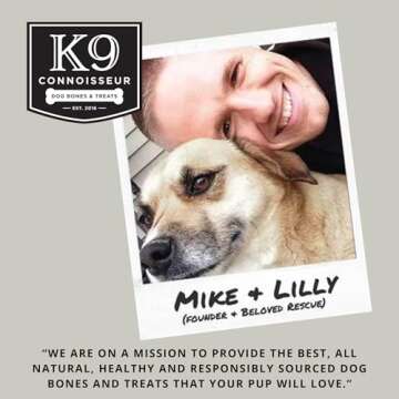 K9 Connoisseur Beef Trachea Dog Chews Single Ingredient Dog Treat, Beef Trachea for Dogs Made in USA, One Ingredient Dogs Treats and All Natural, Glucosamine Chondroitin (7, 7in)