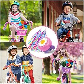 Kids Bike Bell & Streamers Set for Fun Riding
