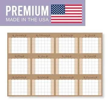 Hadley Designs Dry Erase Wall Calendar 2025-2026