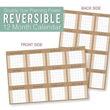 Hadley Designs Dry Erase Wall Calendar 2025-2026