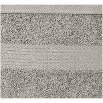 Soft Absorbent Cotton Washcloths 12-Pack Gray