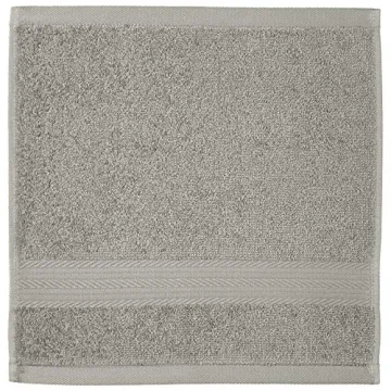 Soft Absorbent Cotton Washcloths 12-Pack Gray