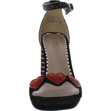 Betsey Women's Kameron Heeled Sandal, Black Multi, 7.5