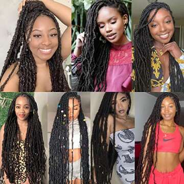Shop Leeven 24 Inch Soft Faux Locs Crochet Braids Hair