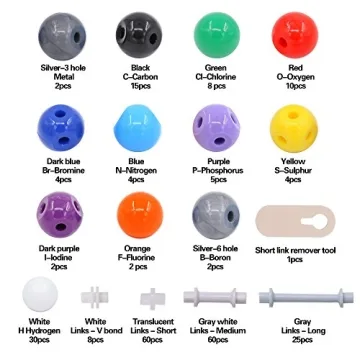 Swpeet 240 Pcs Molecular Model Kit for Chemistry Enthusiasts