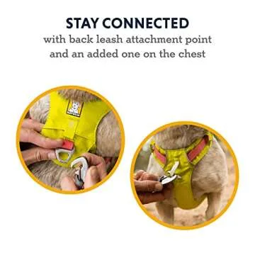 Ruffwear, Hi & Light, Everyday Lightweight Dog Harness, Trail Running, Walking, Hiking, All-Day Wear, Sage Green, Small