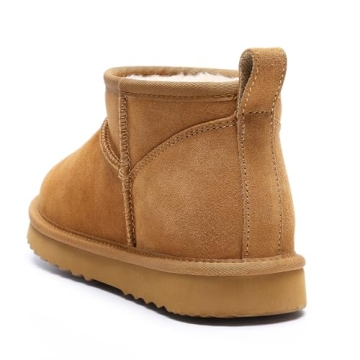 bebealy Genuine Suede Mini Boots for Winter Comfort and Style