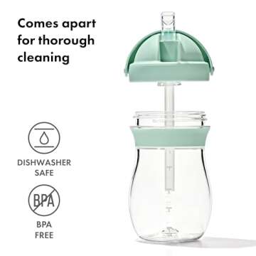 OXO Tot Transitions Straw Cup 9 oz. - Opal and Dusk - 2 Pack