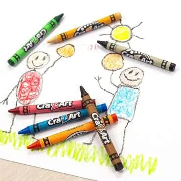 Cra-Z-art Crayon Bulk Class Pack 800ct 16 Assorted Colors Back To School Supply List Essential, Bulk Pack for School Supply Rooms and In Class For Teachers
