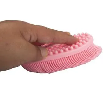 DNC Silicone Body Scrubber Exfoliating Bath Brush 2 Pack