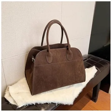Stylish Deermisu Suede Tote Bag for Everyday Elegance