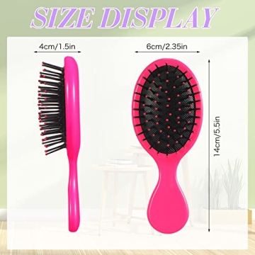 Honeydak Mini Detangling Brush Set - Travel Friendly & Cute Colors