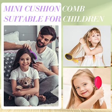 Honeydak Mini Detangling Brush Set - Travel Friendly & Cute Colors