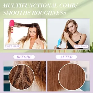 Honeydak Mini Detangling Brush Set - Travel Friendly & Cute Colors