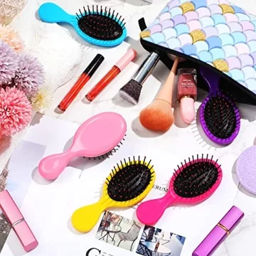 Honeydak Mini Detangling Brush Set - Travel Friendly & Cute Colors