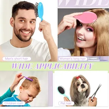 Honeydak Mini Detangling Brush Set - Travel Friendly & Cute Colors