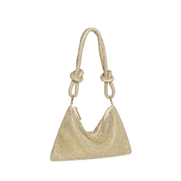 YUWITA Rhinestone Evening Bag Beautiful Glitter Purse