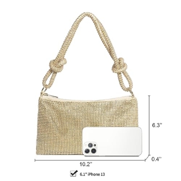 YUWITA Rhinestone Evening Bag Beautiful Glitter Purse