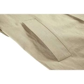 Makkrom Women's Double Breasted Trench Coat Windproof Classic Lapel Slim Overcoat with Belt