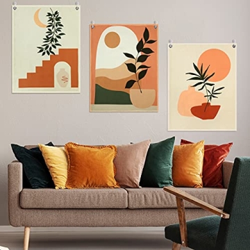 Irenare Boho Tapestry Set Sun Botanical Wall Art Decor
