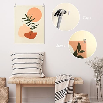 Irenare Boho Tapestry Set Sun Botanical Wall Art Decor