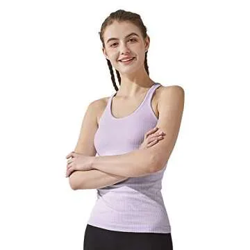 Affordable Yoga Racerback Tank Top with Built In Bra