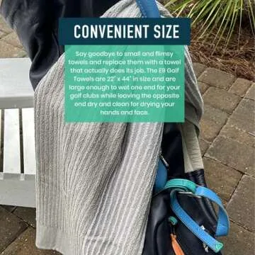 E9 GOLF Caddy Towel - Stylish & Functional Golf Gear