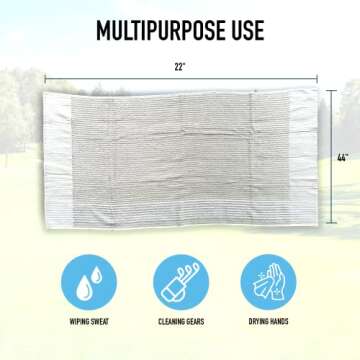 E9 GOLF Caddy Towel - Stylish & Functional Golf Gear