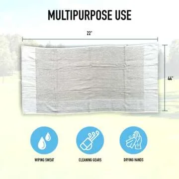 E9 GOLF Caddy Towel - Stylish & Functional Golf Gear