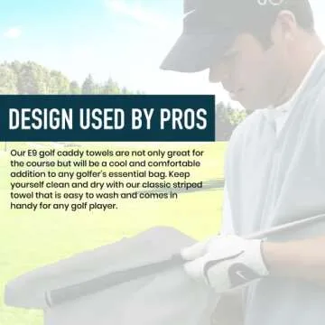 E9 GOLF Caddy Towel - Stylish & Functional Golf Gear