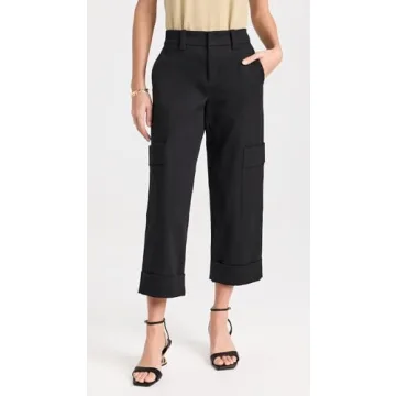 Vince Womens Utility Crop Pant in Black for Stylish Comfort